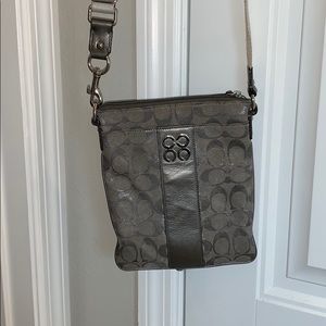 Gray Coach crossbody